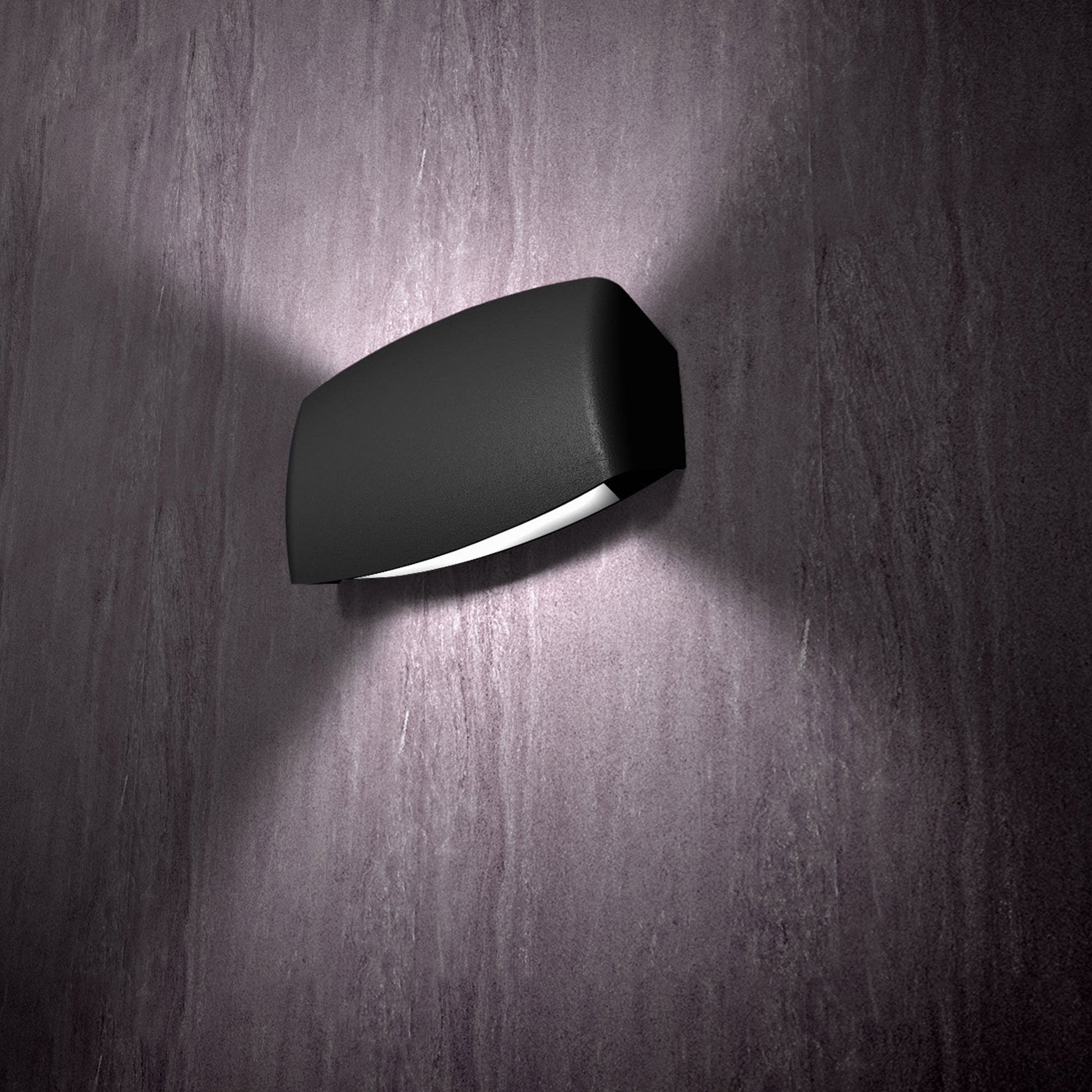 Abram 190 8.5W Up and Down LED Wall Light Black