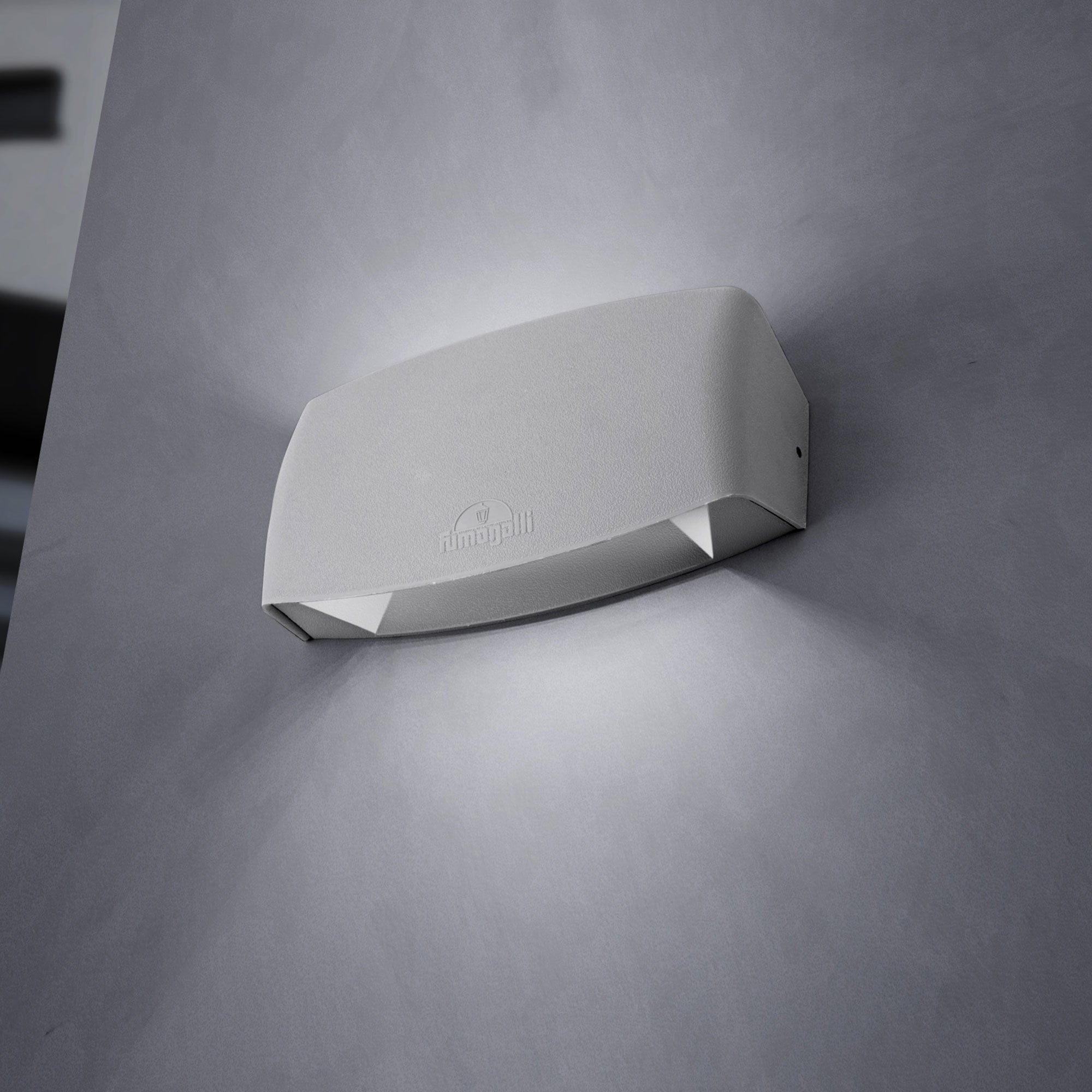 Abram 190 8.5W Up and Down LED Wall Light Grey