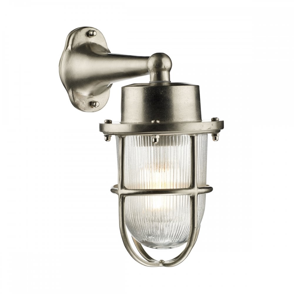 Harbour Outdoor Wall Light Nickel IP64