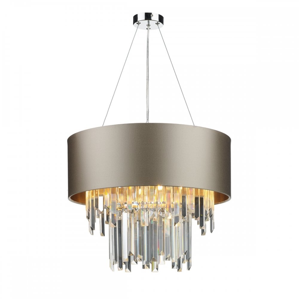 Hurley 6 Light Shaded Crystal Chandelier