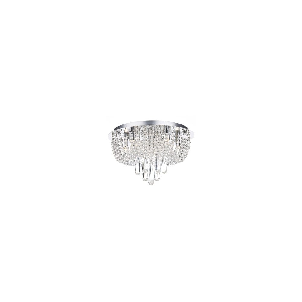 Saigon 5 Light Flush Fitting in Polished Chrome