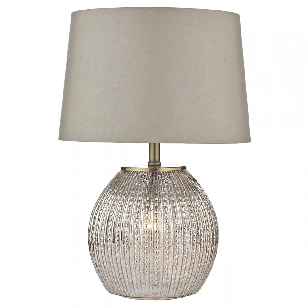 Sonia Antique Silver Table Lamp