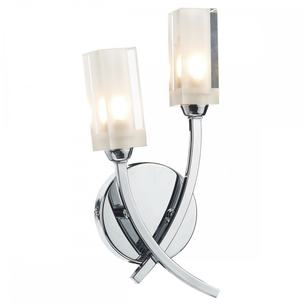 Morgan 2 Light Wall Fitting in Polished Chrome