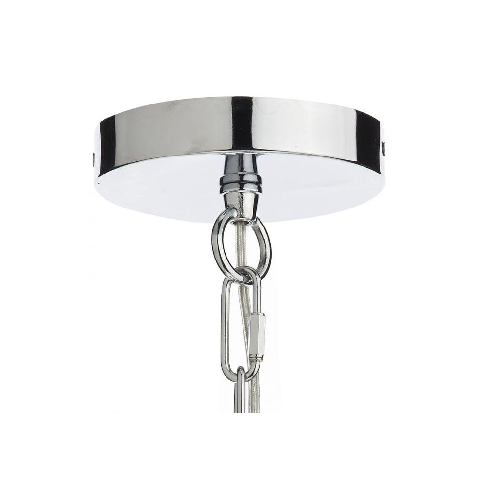 Nolan Polished Chrome Pendant with Clear Glass