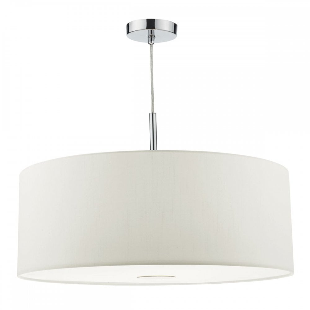 Ronda 3 Light Pendant in White 60cm