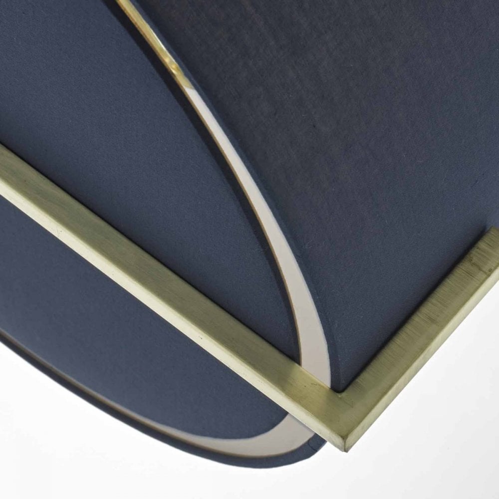 Santino Gold Pendant C/W Navy Shade