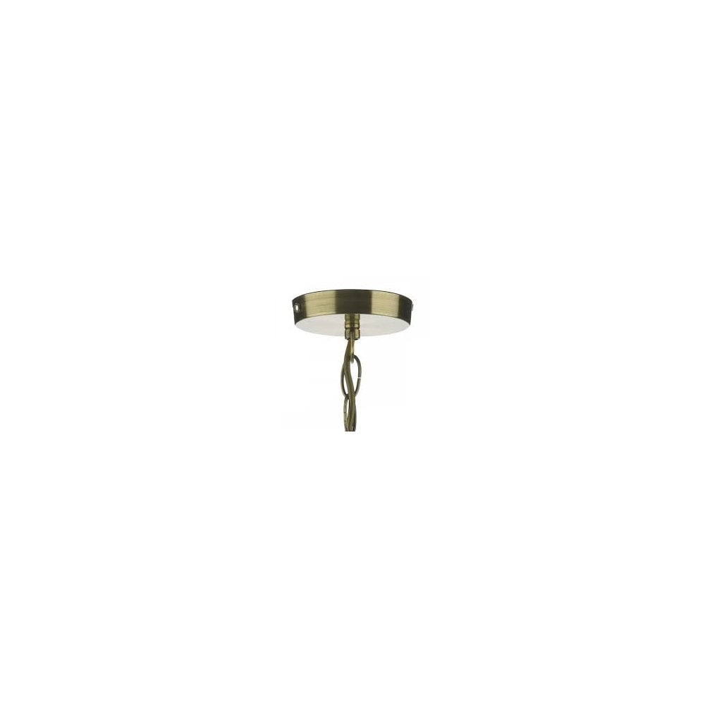 Suri Crystal Pendant in Antique Brass