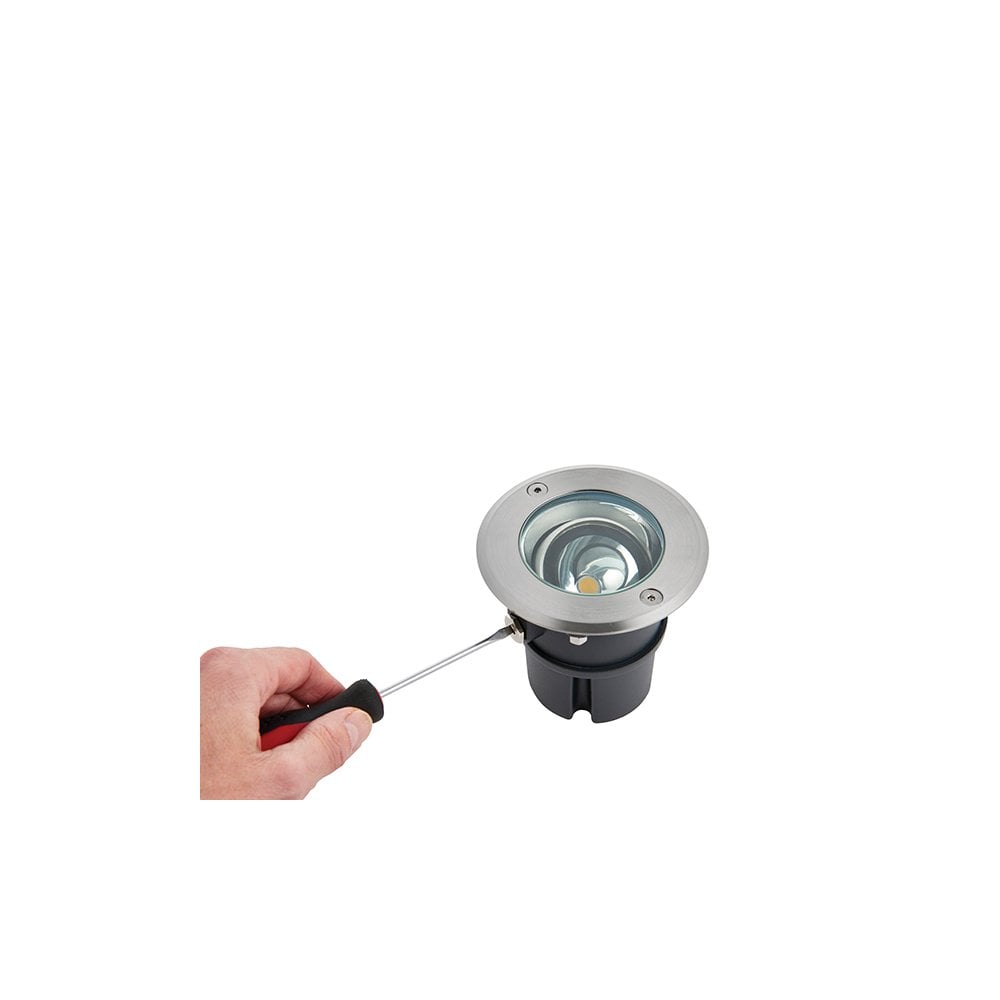 Hoxton Ground Light in Stainless Steel 6W Cool White