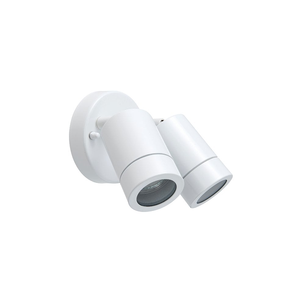 Palin 2 Light Spot in Gloss White Finish IP44