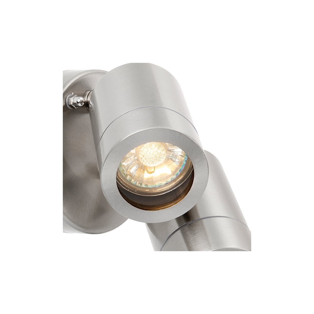 Palin 2 Light Spot in Brushed Stainless Steel IP44