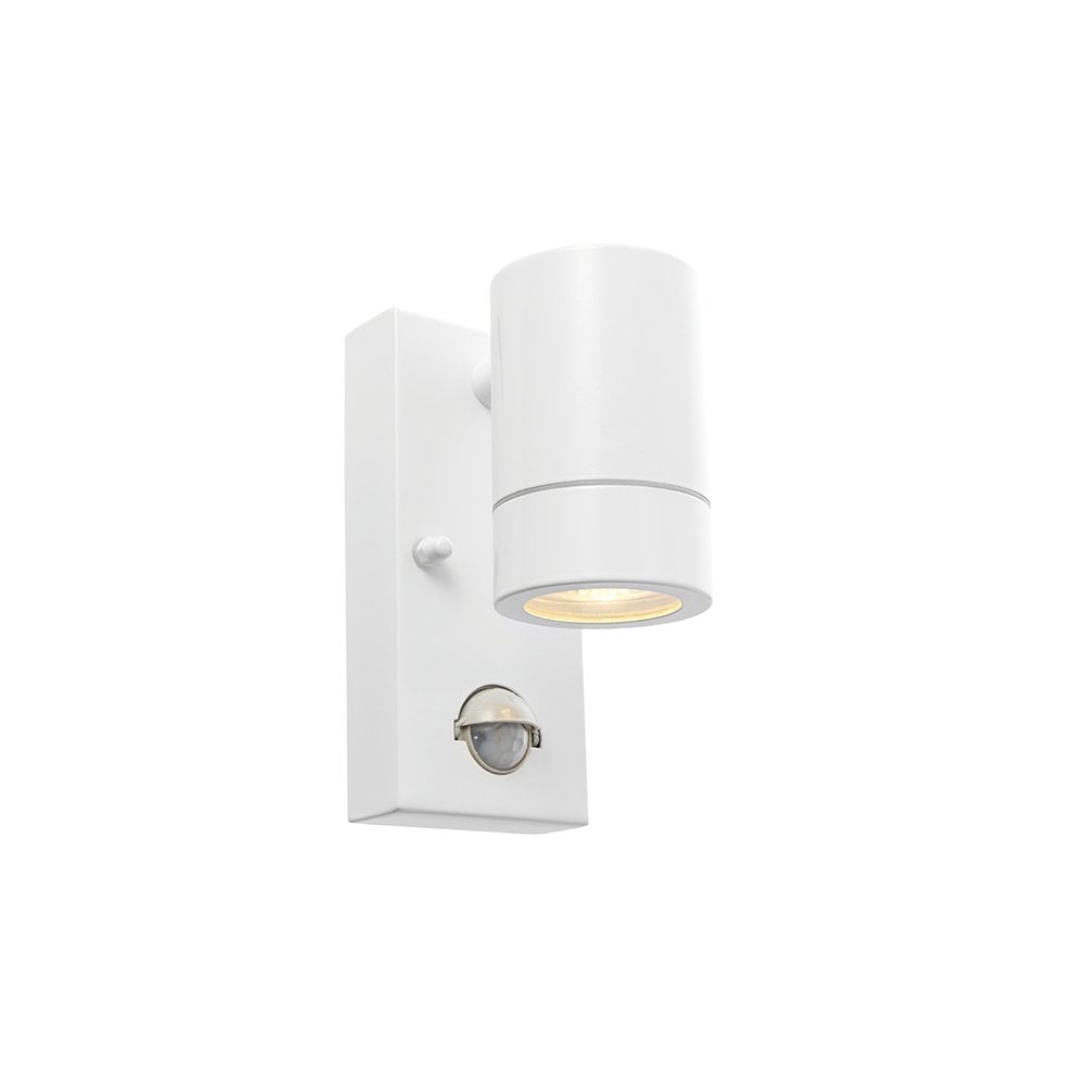 Plain Downlight in Gloss White Finish with PIR IP44