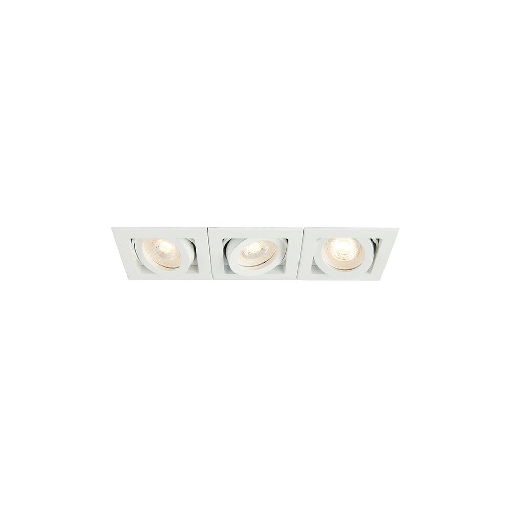 Xeno Triple Downlight in Matt White