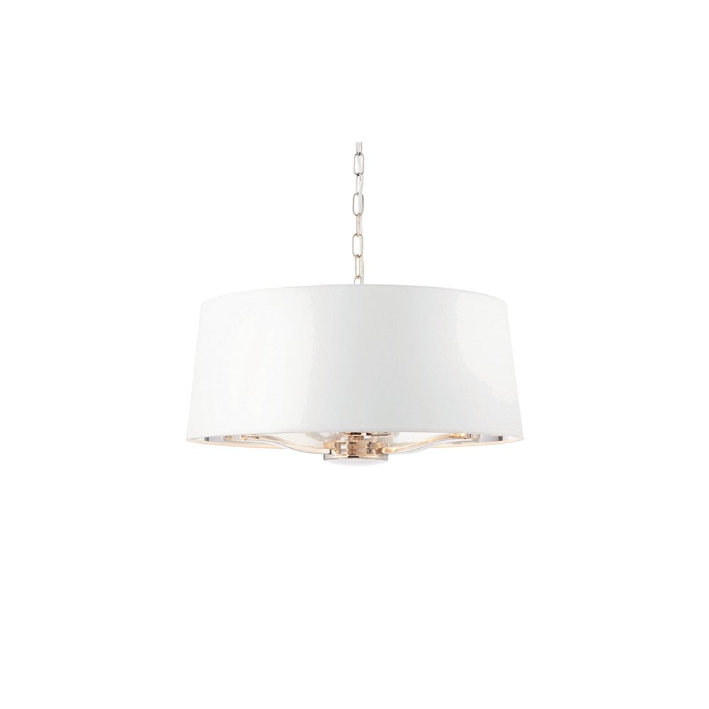 Harvey 3 Light with Drum Shade in Nickel