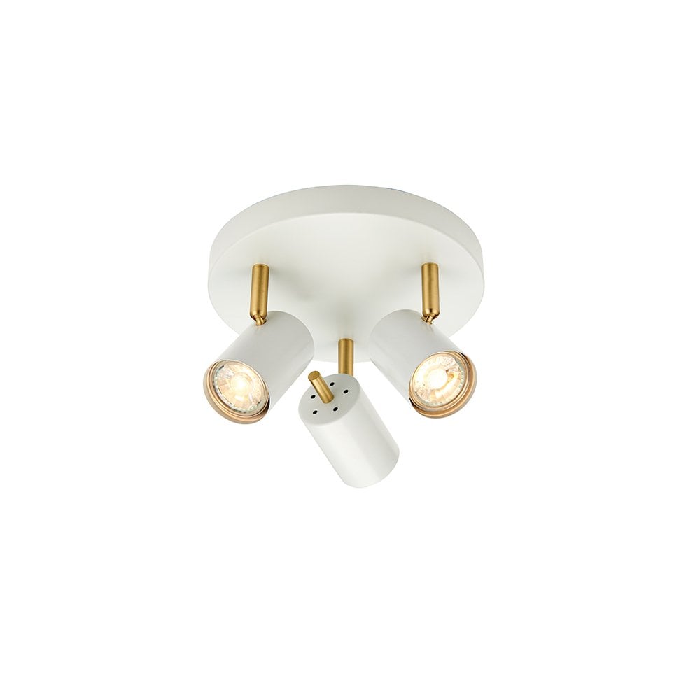 Gull Round Plate Mounted in White Finish