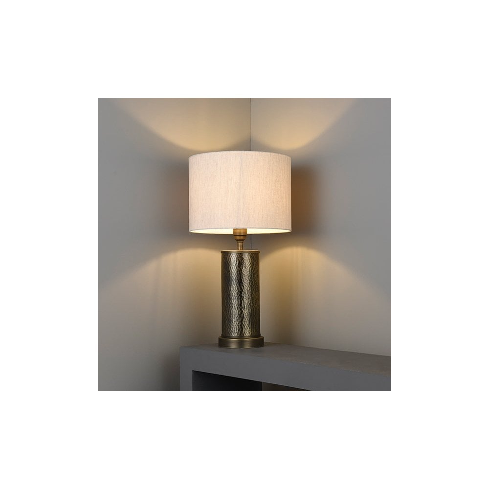 Indara Table Lamp in Bronze C/W Shade