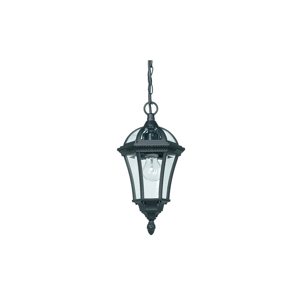 Drayton Pendant Light in Matt Black IP44