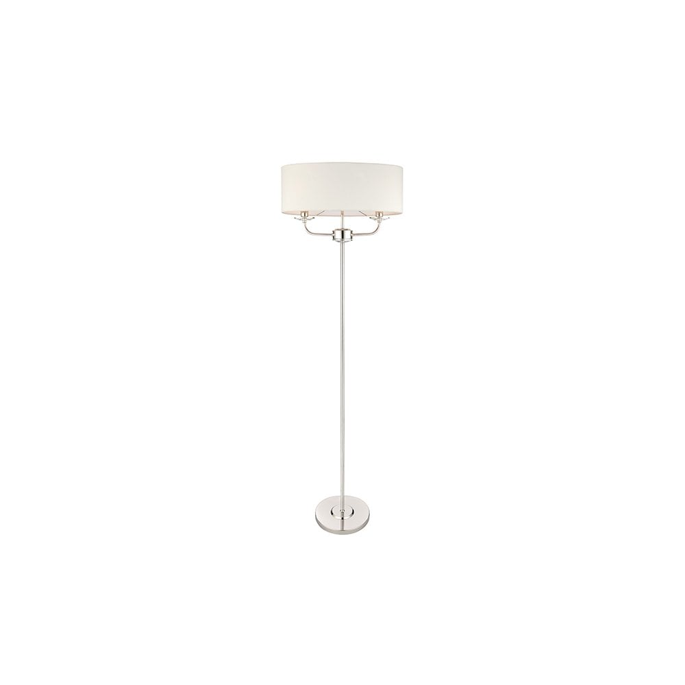 Nixon 2 Light Floor Lamp in Nickel