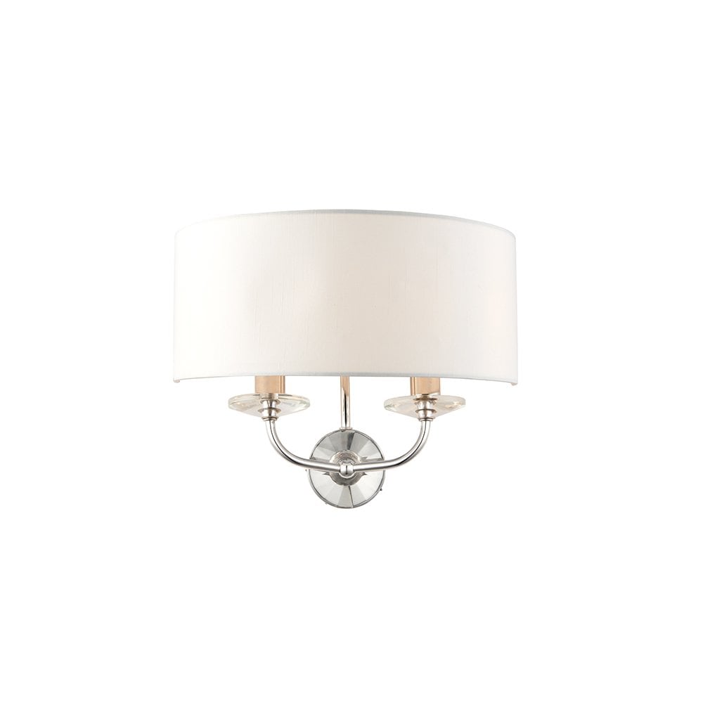 Nixon 2 Light Wall Fitting in Nickel Finish