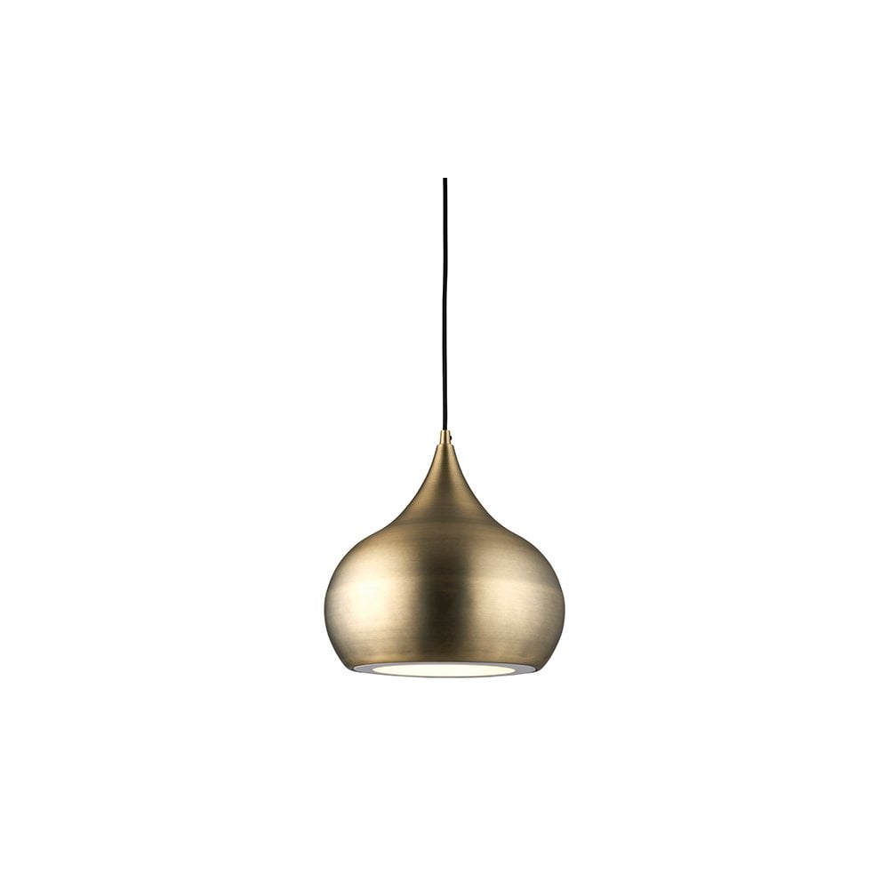 Brosnan LED Pendant in Antique Brass Finish