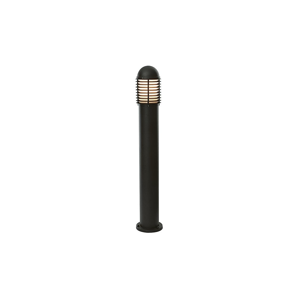 Louvre Bollard in Black Finish IP44 H 1000mm