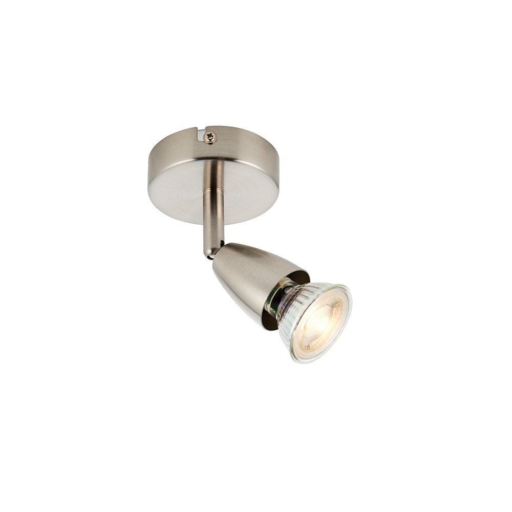 Amalfi Single Spotlight in Satin Nickel