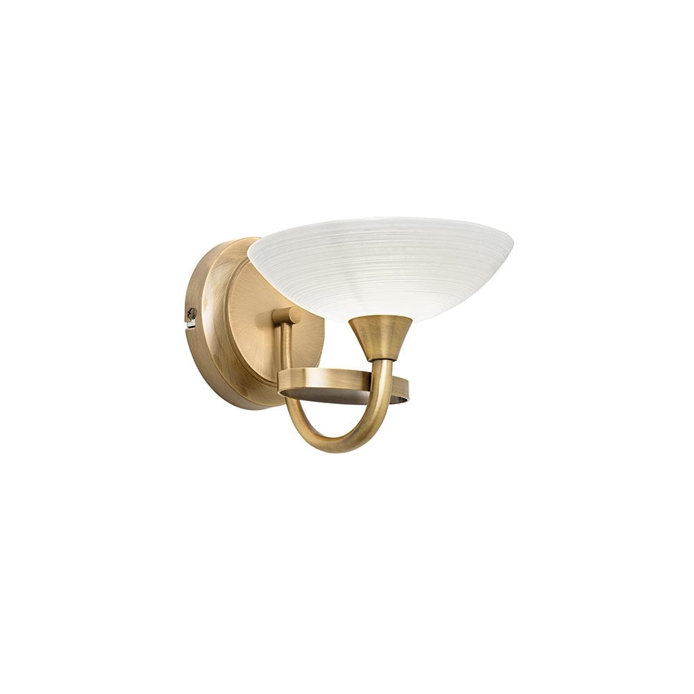 Cagney Wall Light in Antique Brass