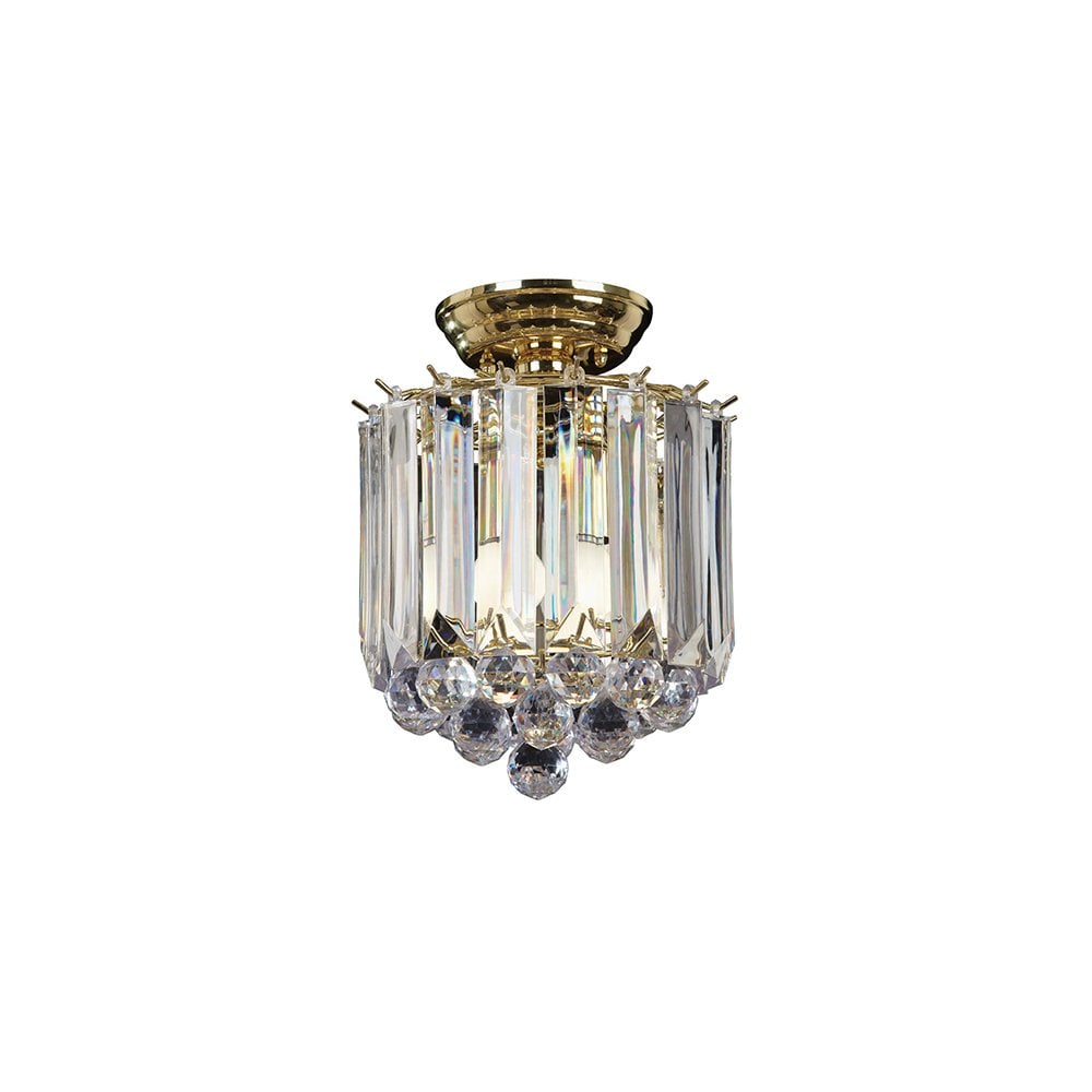 Fargo 2 Light Flush in Brass Finish