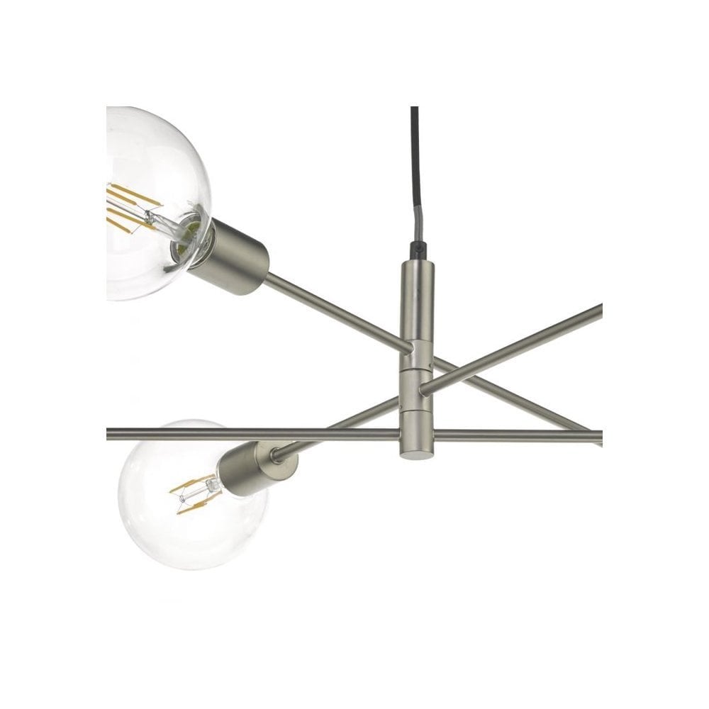 Alana 6 Light Pendant Satin Chrome