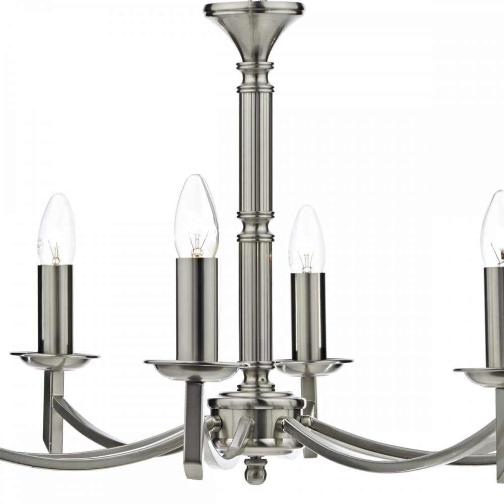 Ambassador 8 Light Dual Mount Pendant Satin Chrome