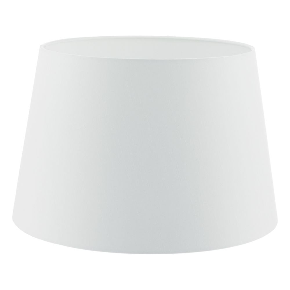 Cezanne French Drum 40cm White Faux Silk Tapered Drum