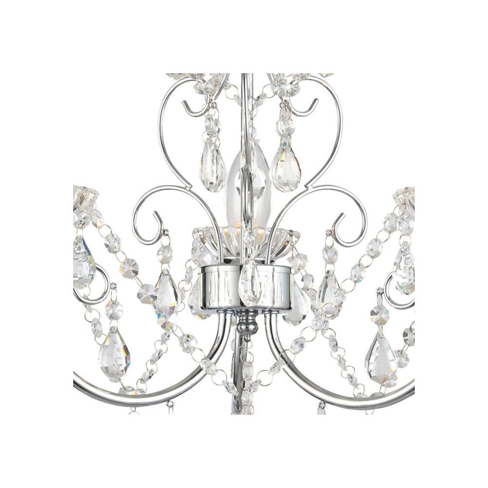 Tabitha Semi-Flush Ceiling Light in Chrome IP44