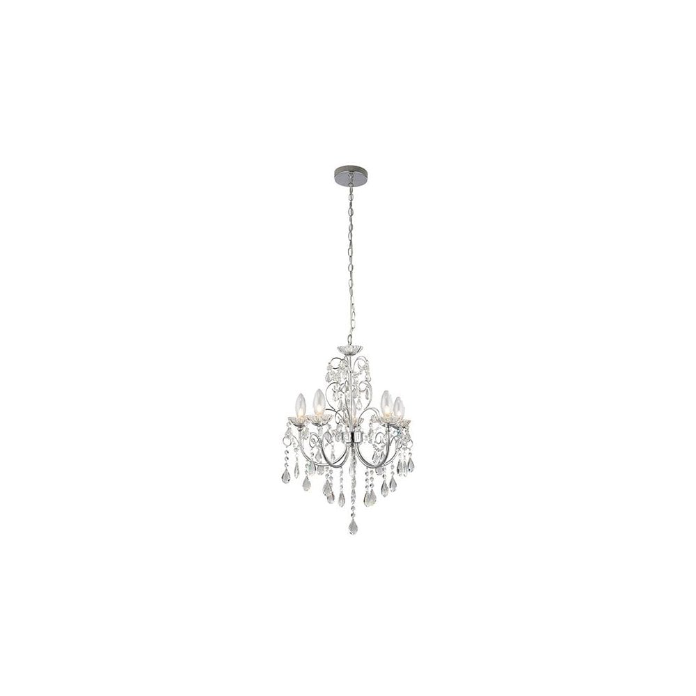 Tabitha 5 Light Pendant in Chrome IP44