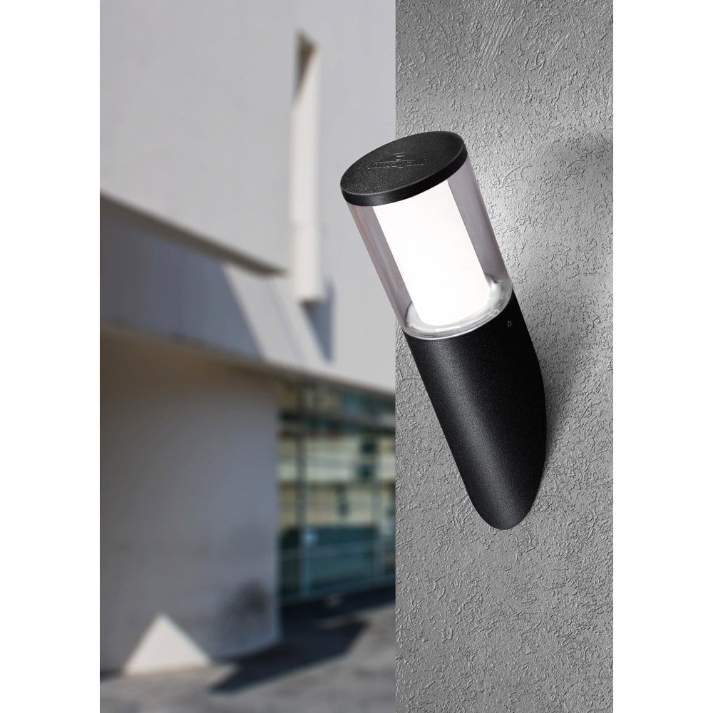 Carlo Black Clear LED 3.5W Angled Wall Light