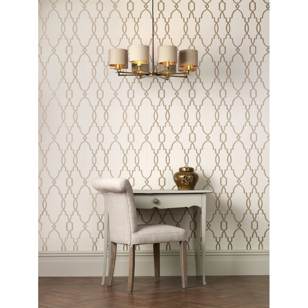 Tyler 8 Light Pendant in Bronze Finish C/W Shades