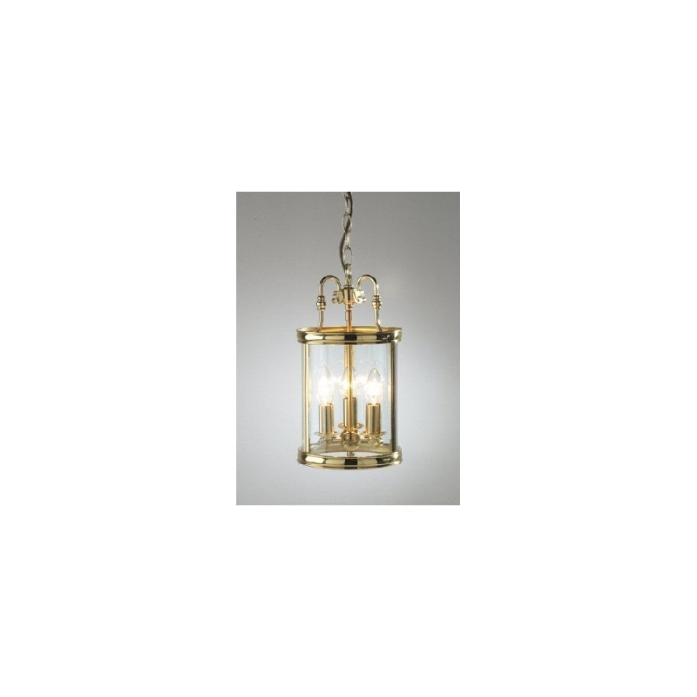 Lambeth Lantern Circular Hall Dual Mount Polished Brass