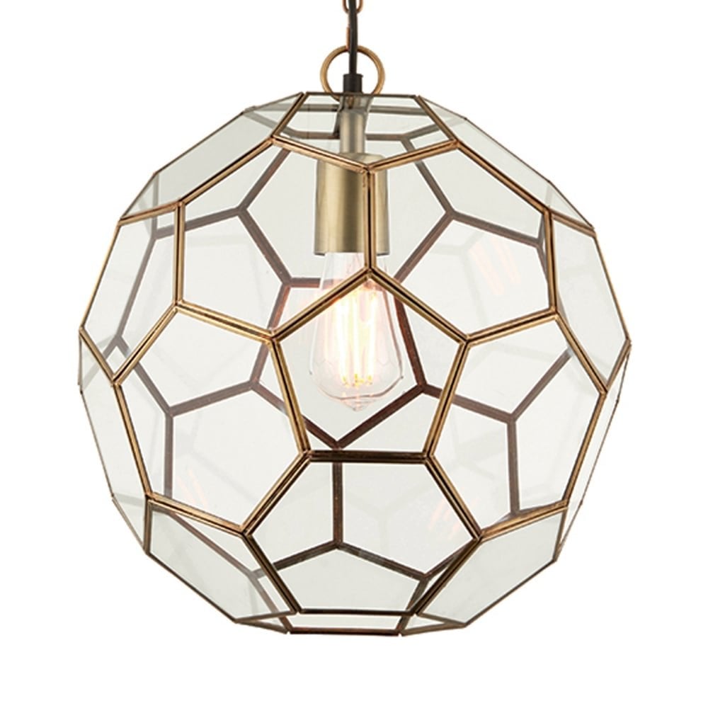 Miele Single Pendant in Antique Brass