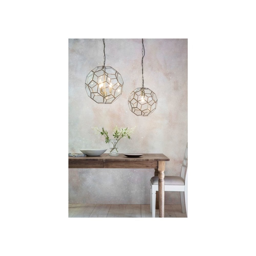 Miele Single Pendant in Antique Brass
