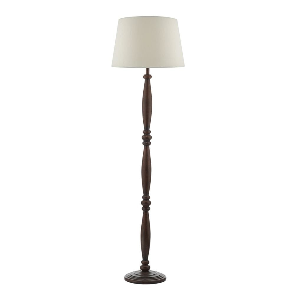Hayward Floor Lamp Dark Wood Base Only