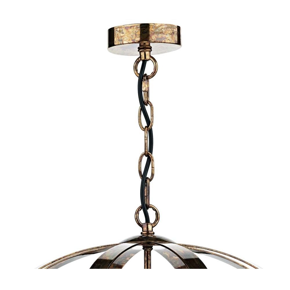 Smybol 3 Light Pendant in Petrol Copper Finish