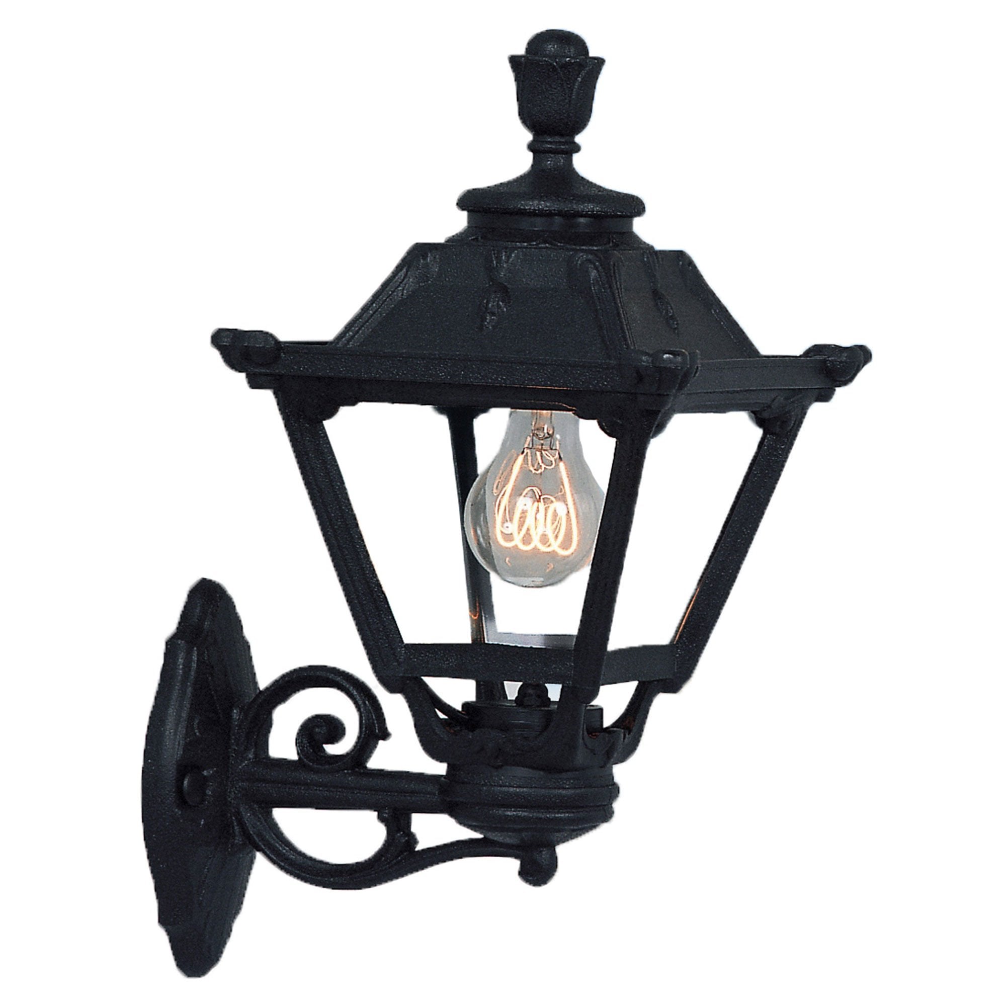 Bisso Golia E27 Black Wall Lantern