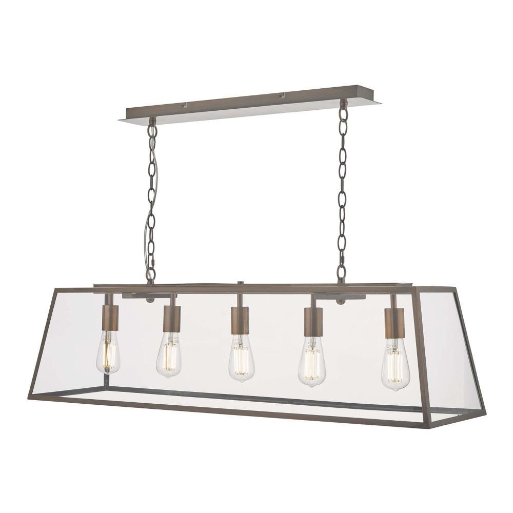Academy 5 Light Antique Copper Pendant