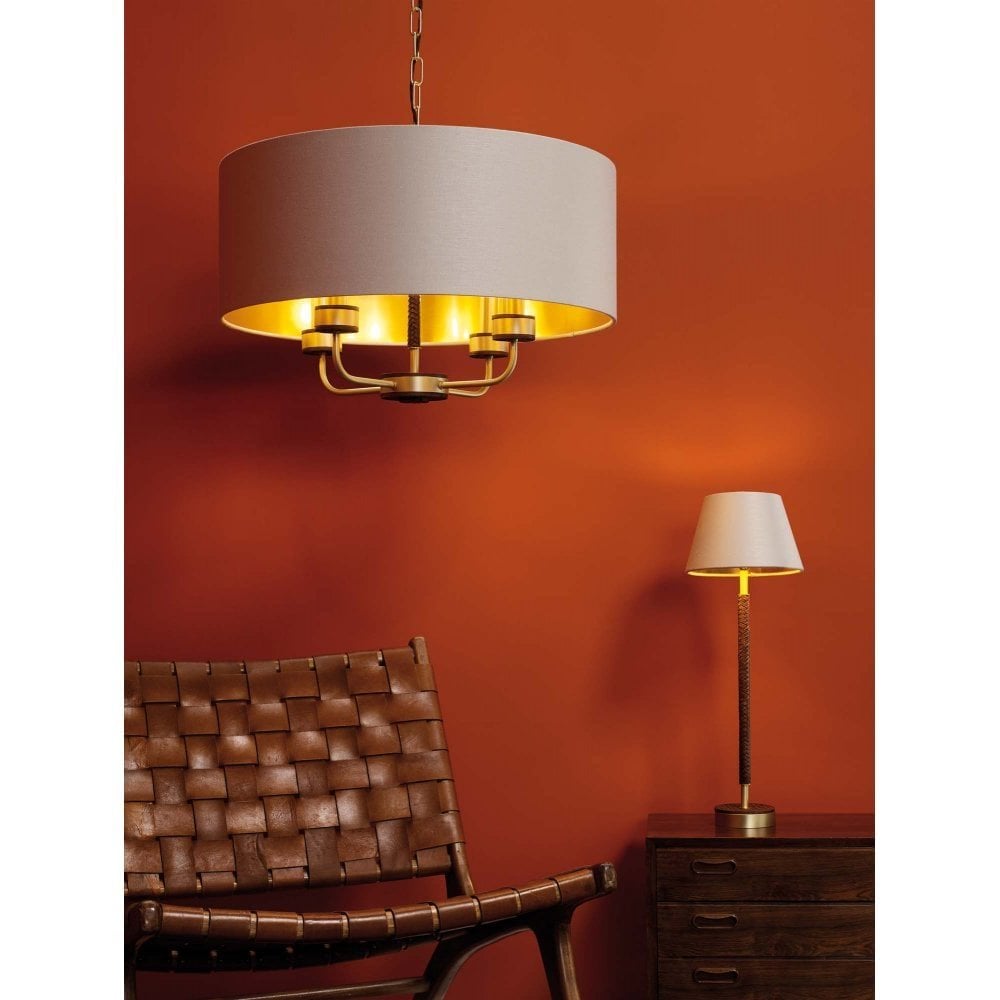 Hunter 4 Light Drum Pendant