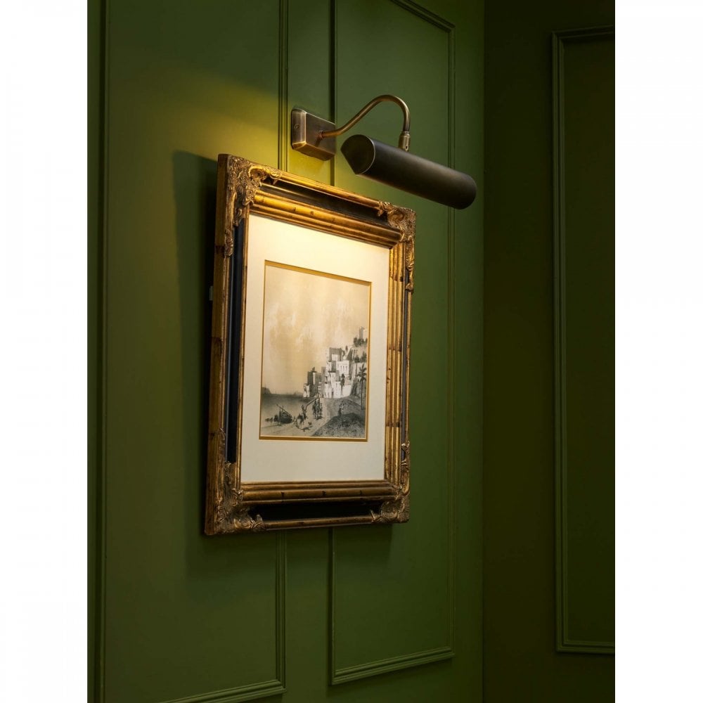 Ines Antique Brass 350mm Picture Light