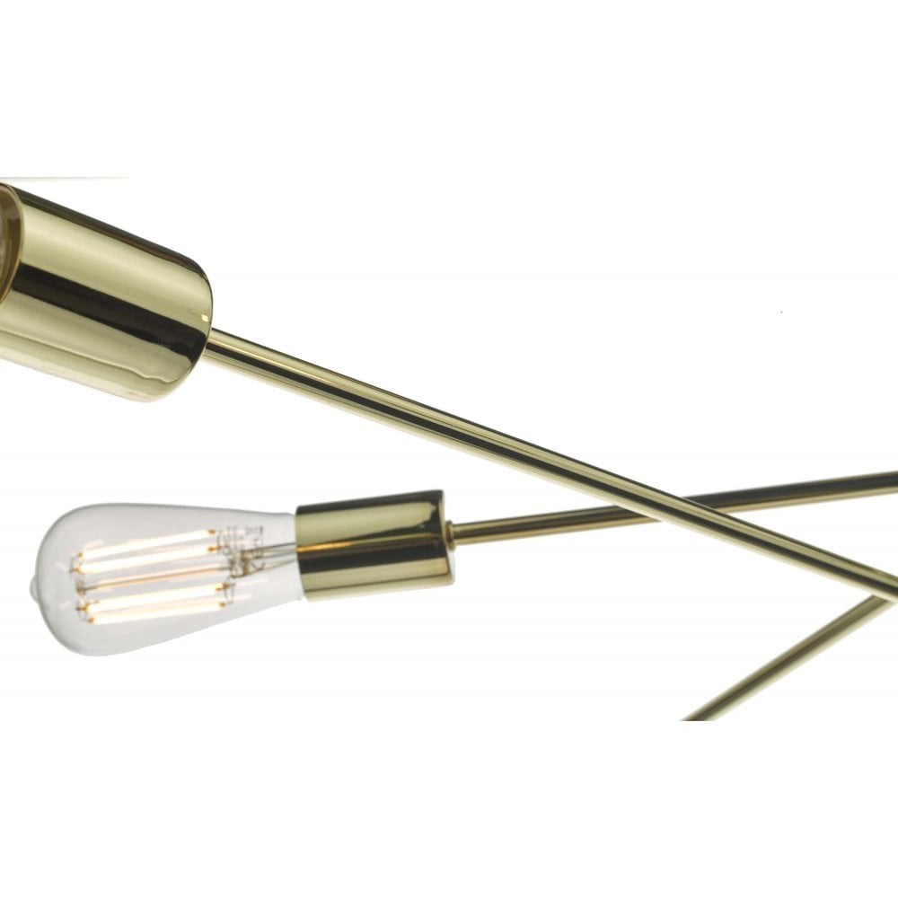 Alana 6 Light Pendant Polished Gold