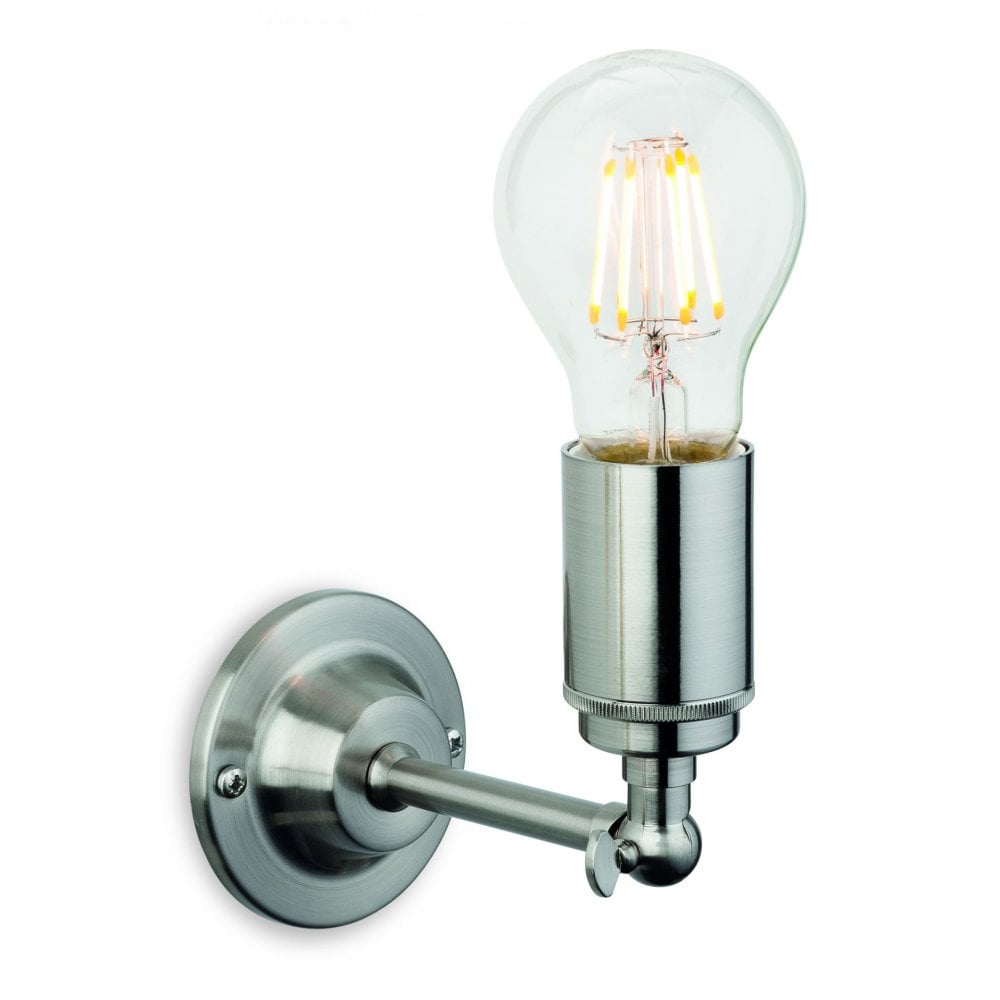 Indy Wall Light in Brushed Steel Finish