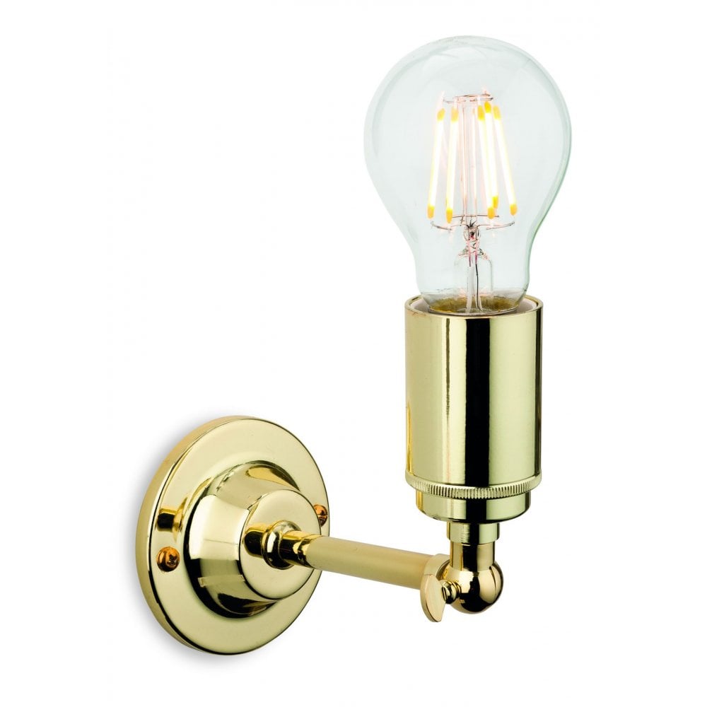 Indy Wall Light in Polished Brass Finish