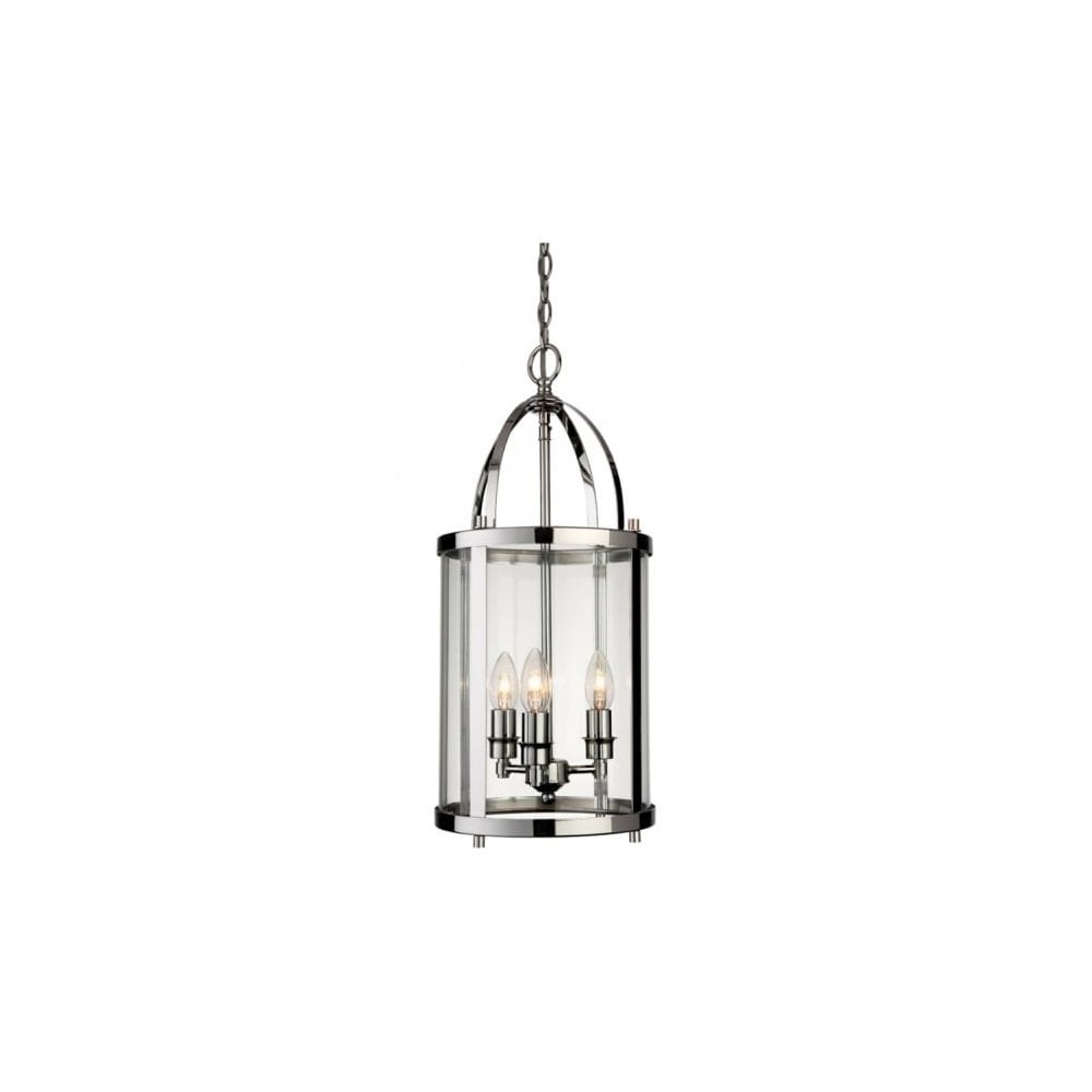 Imperial 3 Light Lantern in Chrome Finish