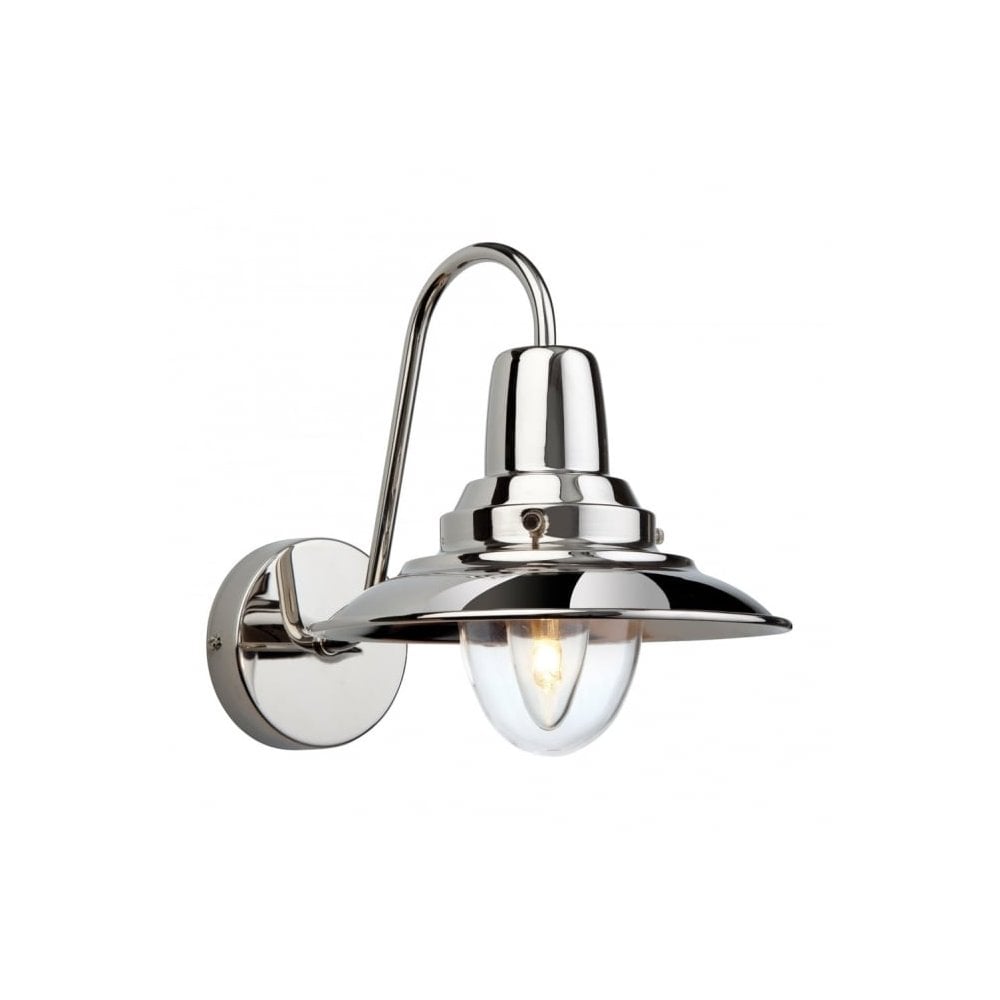 Fisherman Wall Light in Chrome Finish