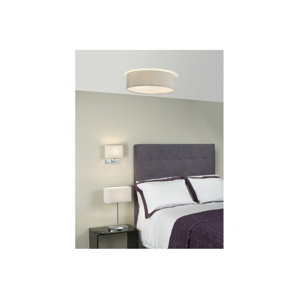 Paolo Bespoke 100% Silk 50cm 3 Light Flush