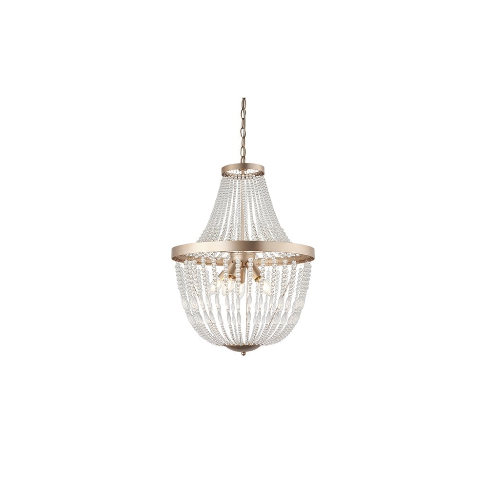 Celine 5 Light Ceiling Pendant in Rose Gold Finish